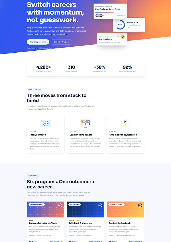 Brightloop — cohort-based career courses